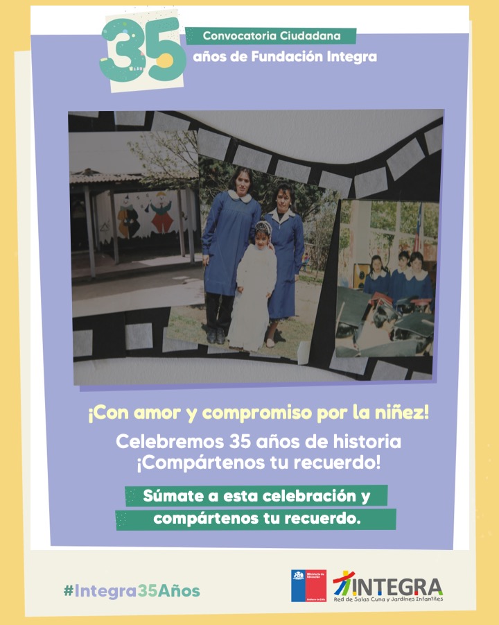 ¡35 años de historia y compromiso con la niñez! Fundación Integra abre convocatoria para recorrer su legado en fotos