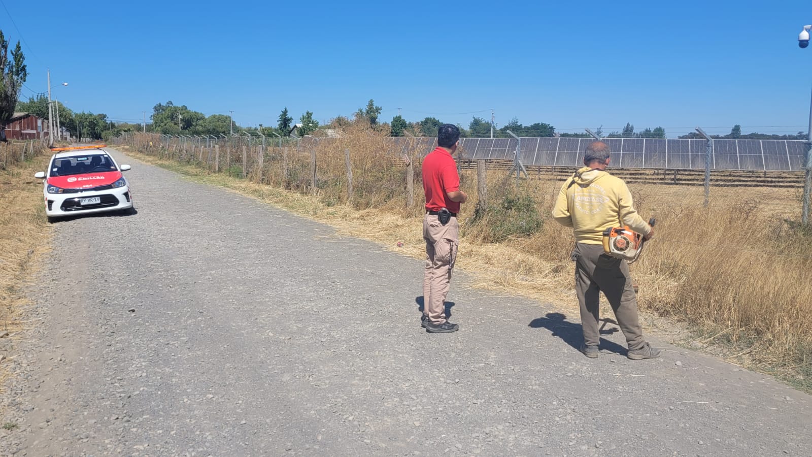 Alerta roja en Chillán: municipio sale a fiscalizar predios con pastizales secos por riesgo de incendios