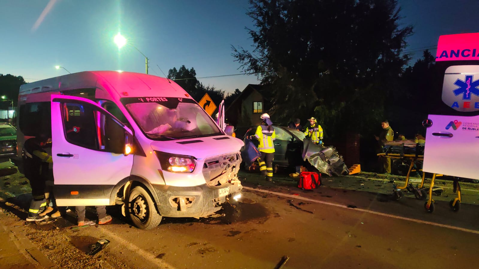 Un muerto y tres heridos deja brutal accidente en Ñuble