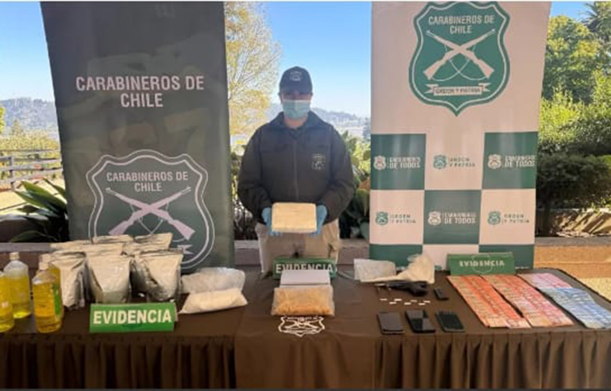 Detención de “El Gitano” golpea narcotráfico y genera incautación de droga en Ñuble