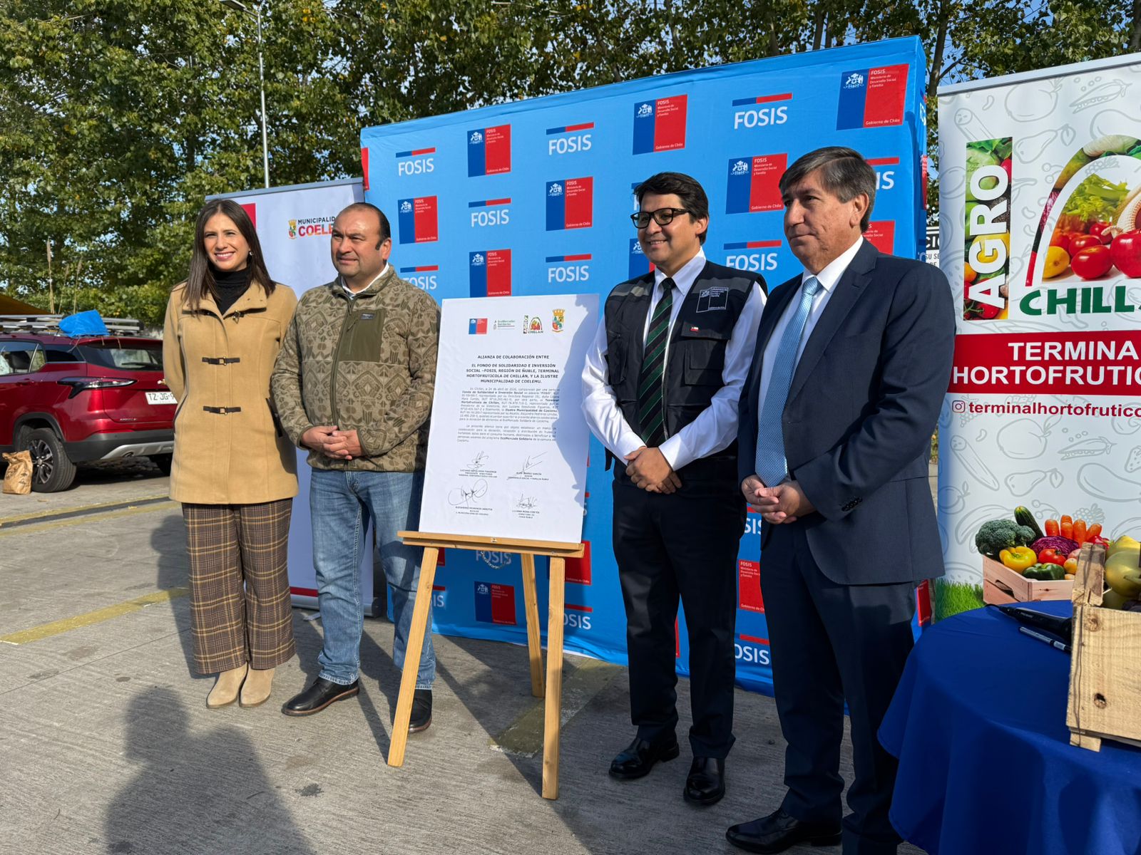 EcoMercado Solidario y terminal hortofrutícola de Chillán firman alianza