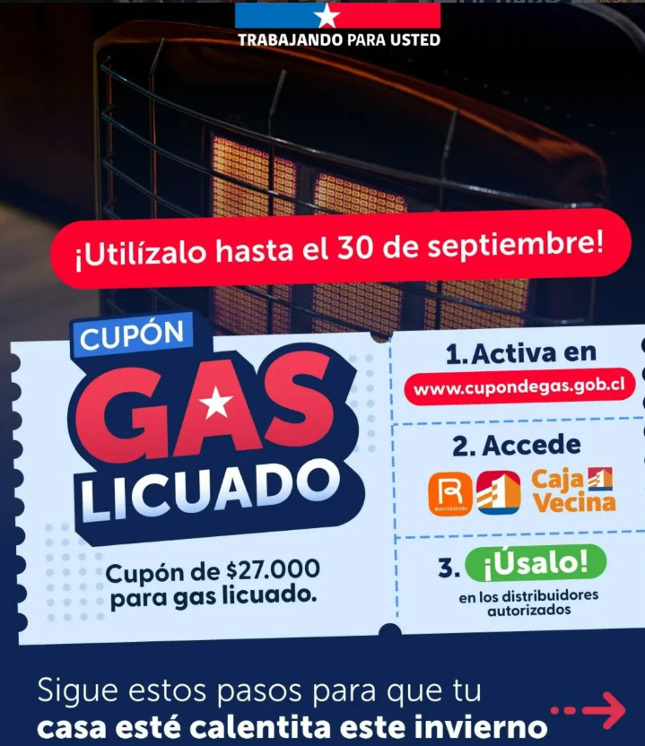 Cupon de Gas en Ñuble.