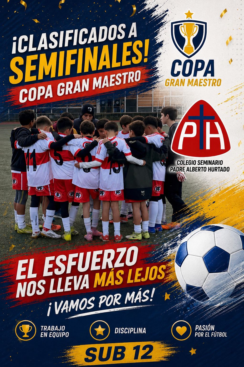 Alumnos sub-12 Colegio Padre A. Hurtado en Puerto Montt