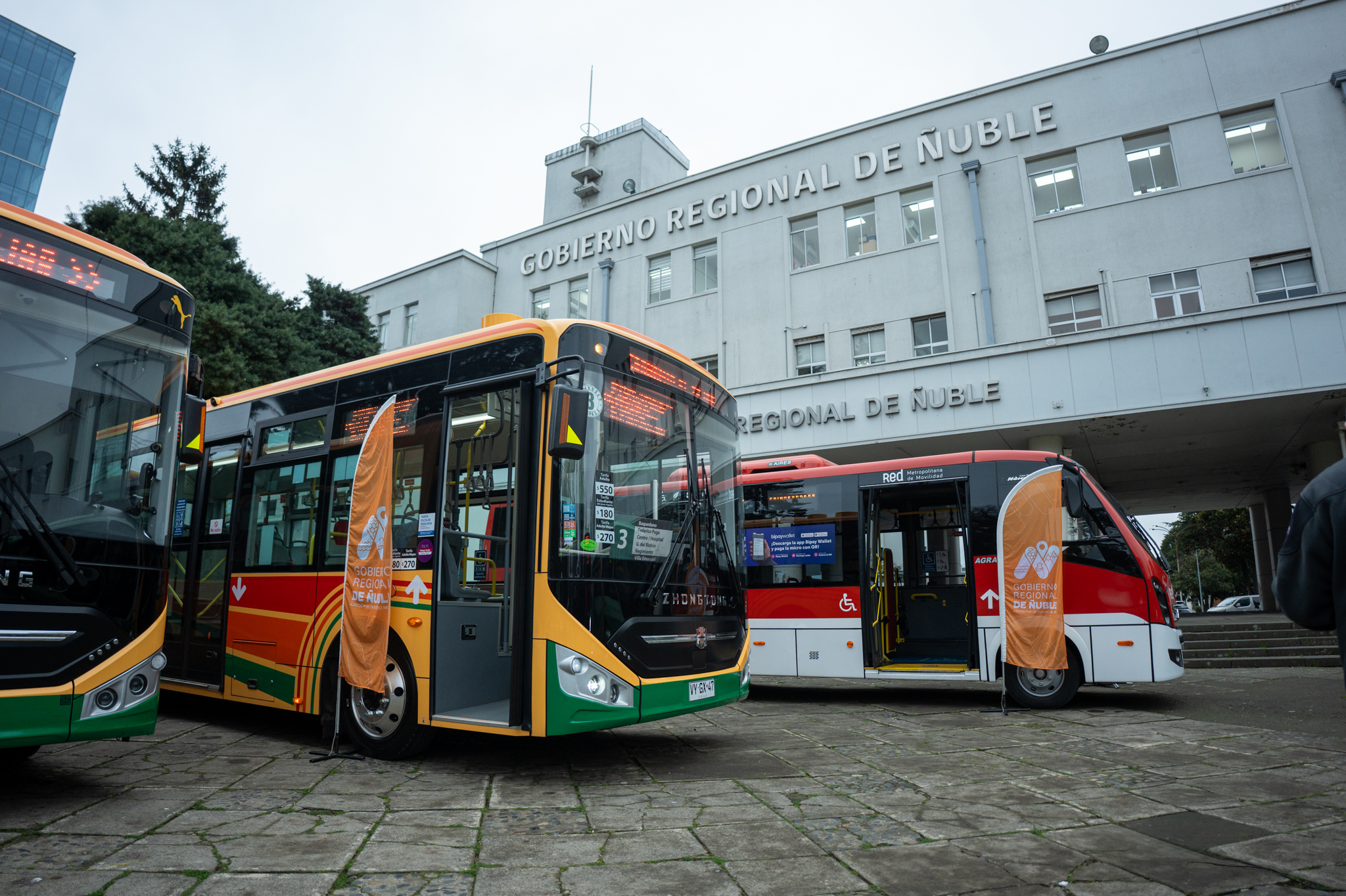 Gobierno Regional de Ñuble presenta nueva flota de ocho buses con estándar RED