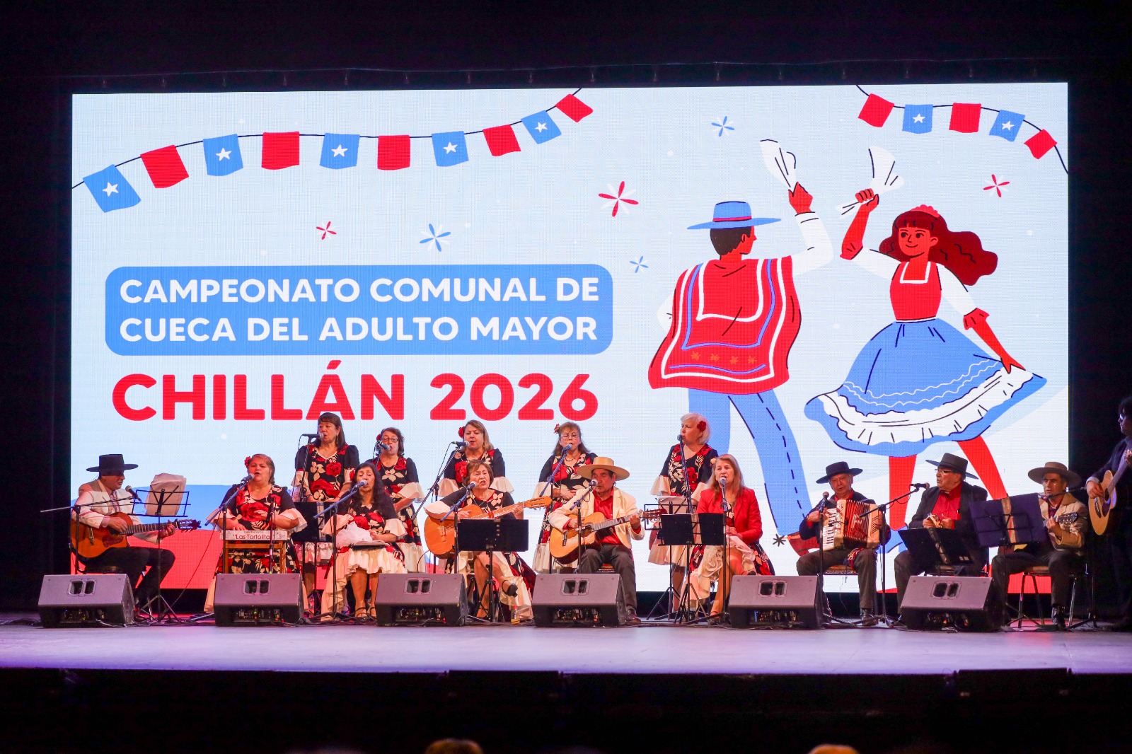 Adultos mayores brillaron en el Campeonato Comunal de Cueca 2026 en Chillán