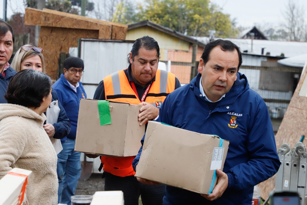 Más de un centenar de emergencias movilizaron la respuesta municipal durante el último sistema frontal en Chillán Viejo