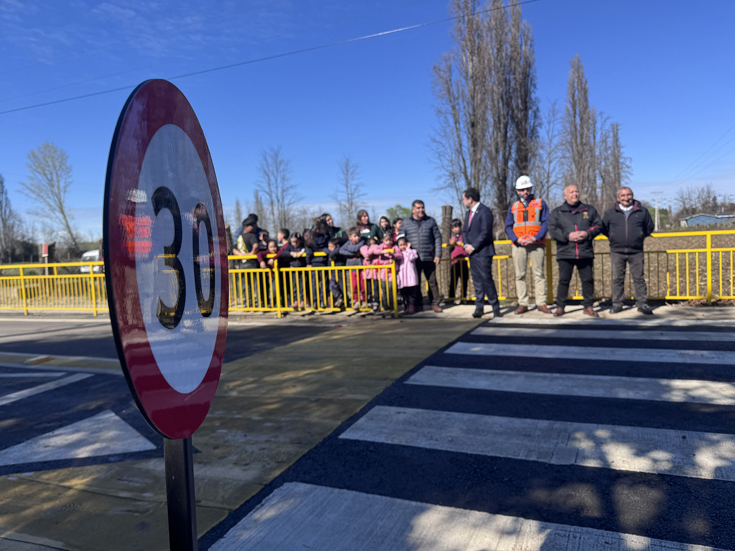 En San Ignacio MOP inaugura obras de seguridad vial para ocho escuelas rurales de Ñuble.